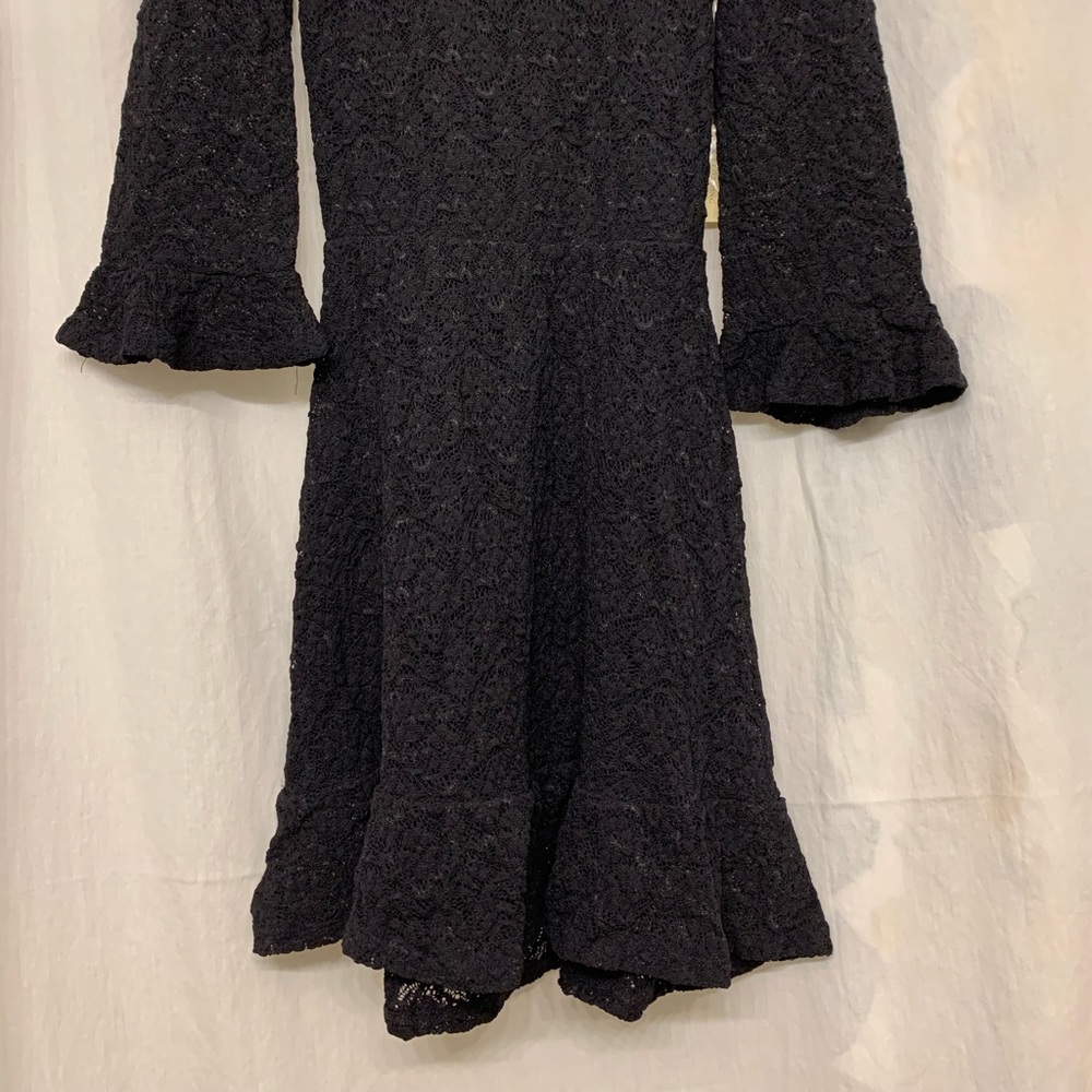 Anthropologie night cap black lace dress S - Picture 5 of 5